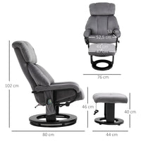 Massagesessel Hocker Fernsehsessel Drehbar Relaxsessel Sessel