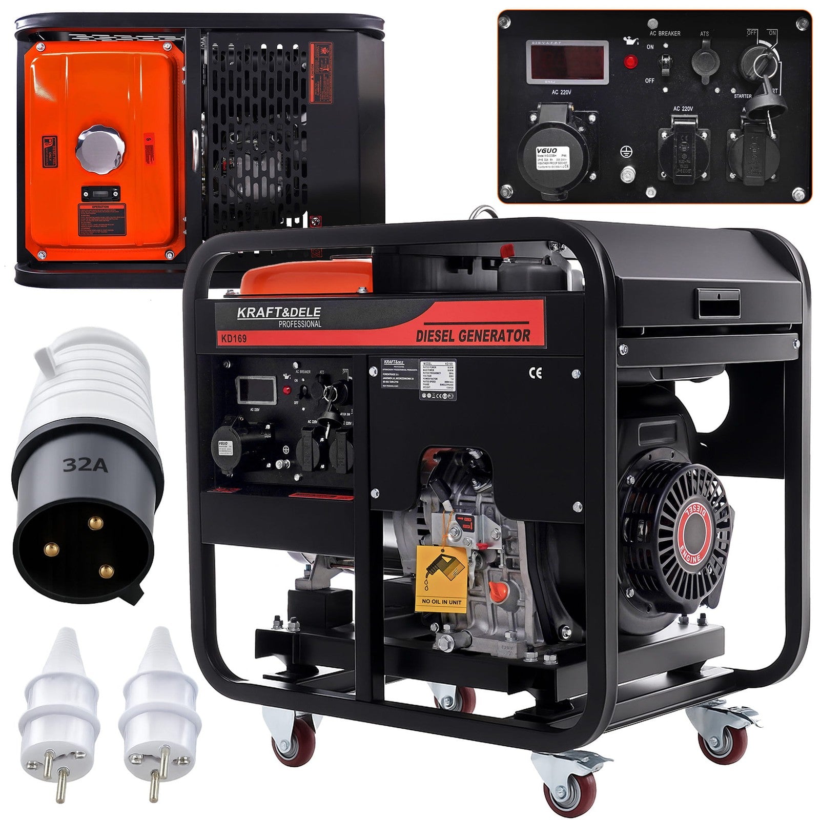 Diesel Stromerzeuger Notstromaggregat 4-Takt Generator