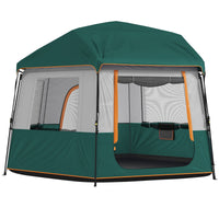 Tunnelzelt 350x350x205cm 6 Personen 3000mm Campingzelt Outdoor Zelt