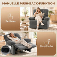 Relaxsessel Fernsehsessel Wärmefunktion Vibrationsmassage Liegesessel