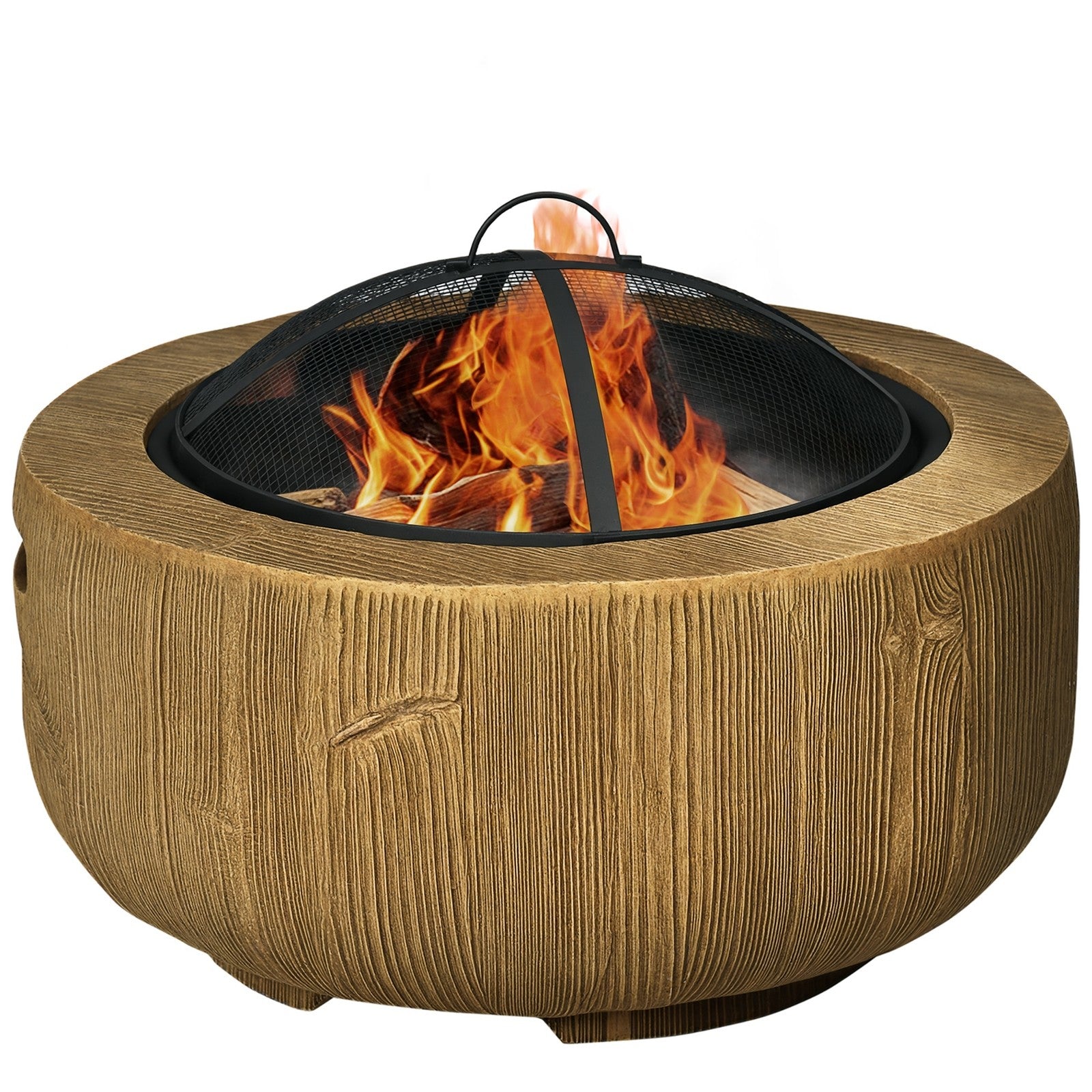 Feuerschale 61x61x39cm Feuerkorb Camping Gartenschale Feuer