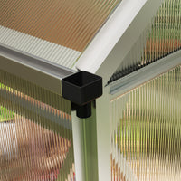Gewächshaus Aluminium Treibhaus Dachfenster 190x132x201cm
