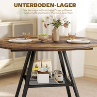Esstisch Rund 100cm Küchentisch 4 Personen Industriedesign Tisch