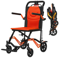Rollstuhl Faltbar Leichtgewicht Transportrollstuhl Sitzbreite 40cm