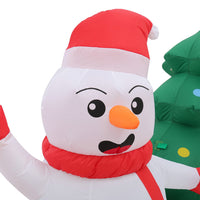 Aufblasbarer Schneemann 310cm LED Beleuchtung Weihnachtsdekoration