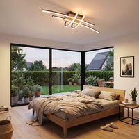 LED Deckenlampe Dimmbar Holzlampe Beleuchtung Esszimmerdeko Dekoration