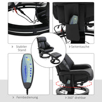 Massagesessel Fußhocker Relaxsessel Elektrisch Fernsehsessel Vibration