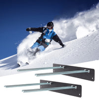 2x Skihalterung Wandhalterung Snowboard Halter Gerätehalter Stahl Ski