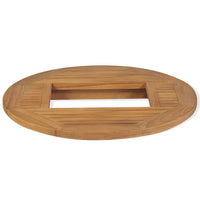 Teak Bierkastentisch 70cm Tischaufsatz Stehtisch Bistrotisch Bierkisten
