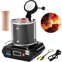Goldschmelzofen Digital 1150°C 3kg Keramiktiegel 1350W Schmelzofen PID