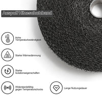 10m Hitzeschutzband Auspuff Krümmer Turbolader 1400°C Basaltfaser