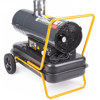 Heizkanone 30kW Bauheizer Diesel Heizgebläse Ölheizgebläse Abgasrohr