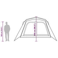 Familienzelt 9 Personen Kabinenzelt Vorzelt Campingzelt 563x328x229cm