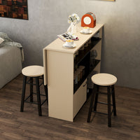 Bartisch Barhocker Set 3-teilig Klappbar Bistrotisch Stehtisch Theke