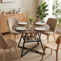 Esstisch Rund 100cm Küchentisch 4 Personen Industriedesign Tisch