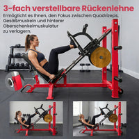Beinpresse Verstellbar Rollen Beinverlängerung Wadenheben Stahl 455kg