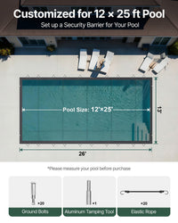 Pool Abdeckplane 4x8m Plane Winterabdeckplane PVC Poolabdeckung