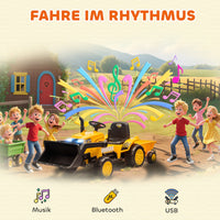 Elektro Bagger Aufsitzbagger Frontschaufel Anhänger Kinderfahrzeug