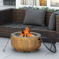 Feuerschale 61x61x39cm Feuerkorb Camping Gartenschale Feuer