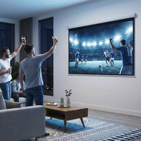 Beamer Leinwand Elektrisch 171x130cm Fernbedienung 4:3 Format