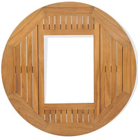 Teak Bierkastentisch 70cm Tischaufsatz Stehtisch Bistrotisch Bierkisten