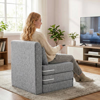 Bodensessel Klappbar Schlafsofa Einzelbett Sofa 80x75x74cm