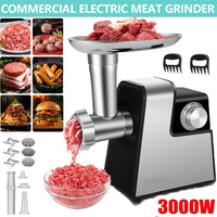 3000W Elektrischer Fleischwolf Edelstahl Wurstmaschine Wurstfüller