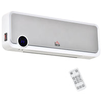 Heizlüfter Wandmontage 2000W Keramik Fernbedienung Timer LED-Display