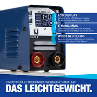 Elektroden Schweißgerät 140 A Inverter E-Hand MMA IGBT ARC Mini Schweißtechnik