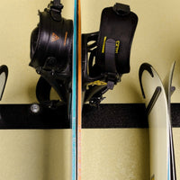 2x Skihalterung Wandhalterung Snowboard Halter Gerätehalter Stahl Ski