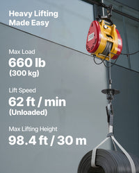 Seilwinde Elektrisch Hebezug 300kg Seilhebezug Seilzug 30m