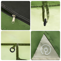 Familienzelt 9 Personen Kabinenzelt Vorzelt Campingzelt Outdoor 563x328cm