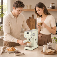 Siebträgermaschine Espressomaschine Milchaufschäumer 1350W Kaffeemaschine