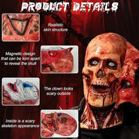 Halloween Maske Horror Clown Zombie Doppelschicht Cosplay