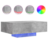 Couchtisch LED RGB Beleuchtung 85x55x31cm Wohnzimmertisch