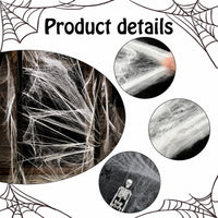 Halloween Skelett 5 Figuren Spinnen Dekoration Spinnennetz Deko
