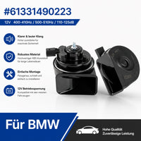 2x Signalhorn Tiefton Hupe Fanfare E81 E82 E87 E88 F20 F21 F22 F45 F46