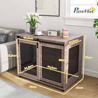 XL Hundekäfig Hundebox 98x60x78cm Hundemöbel Tierkäfig Stahl Haustiere