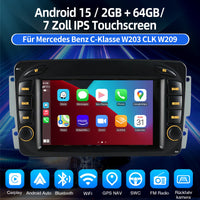 Autoradio 7 Zoll Android 15 Carplay GPS Bluetooth 2DIN Navigation Radio