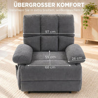 Relaxsessel Fernsehsessel Wärmefunktion Vibrationsmassage Liegesessel
