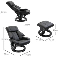 Massagesessel Fußhocker Relaxsessel Elektrisch Fernsehsessel Vibration
