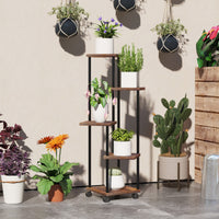 5-Etagen Pflanzenständer Blumenständer Pflanzenregal Regal