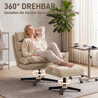 Relaxsessel Hocker Drehbar 360° Höhenverstellbar Loungesessel