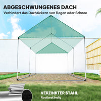 Foliengewächshaus 2x3x2m Gewölbt Treibhaus Rollfenster UV-Schutz