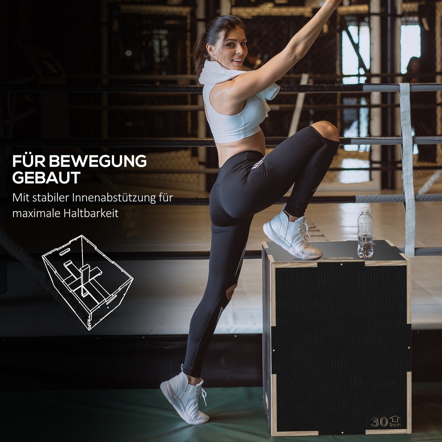 3in1 Plyo Box Sprungbox Holz Plyometric Box Jump Training Crossfit