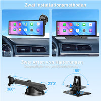 1026 Zoll 4K Wireless Carplay Android Auto Display Dashcam GPS Touchscreen