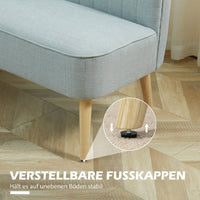 Sofa 2-Sitzer Couch Stoffsofa Polstersofa Loungesofa 117cm