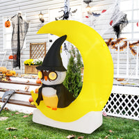 155cm Halloween Eule Outdoor LED Aufblasbar Deko Eule
