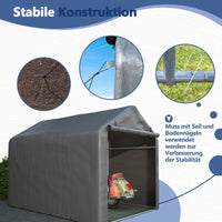 Geräteschuppen Zeltgarage Lagerzelt Gerätezelt Fahrradzelt 218x157x166cm