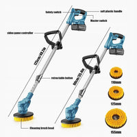 Akku Reinigungsbürste 21V Teleskop Mop Elektrisch Reinigung